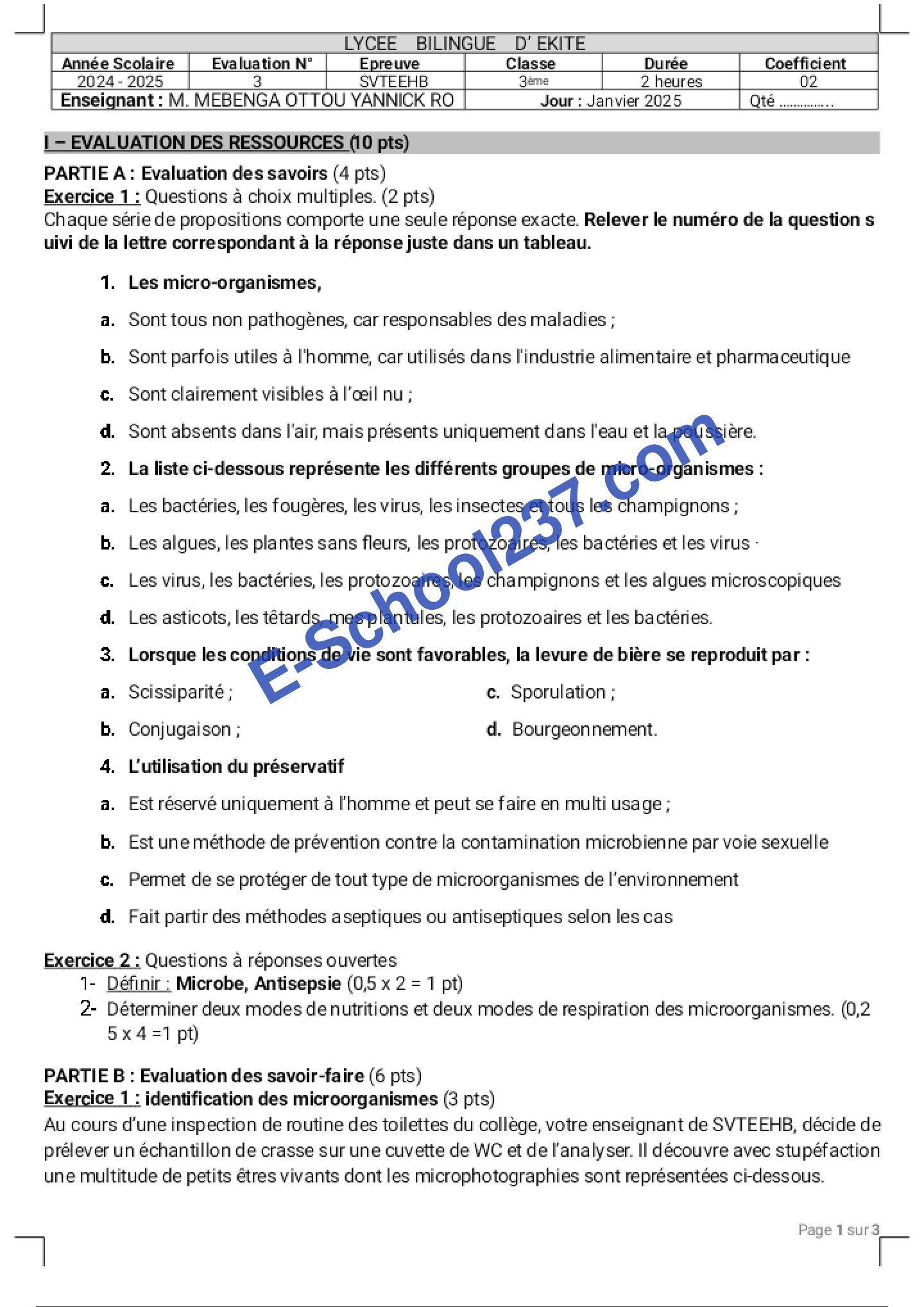 EVALUATION 3 SVTEEHB 3è ALL EKITE_2025